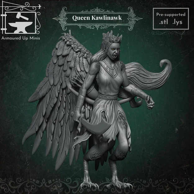 Mô hình Queen Kawlinawk cho game Pathfinder và D&D - Image 1
