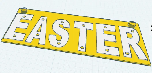 Bảng trang trí chữ EASTER in 3D độc đáo cho ngày lễ Phục sinh - Image 1