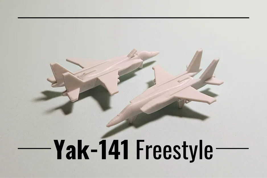 Yak-141 Freestyle - Mô hình máy bay tiêm kích thu nhỏ in 3D không cần support - Image 1
