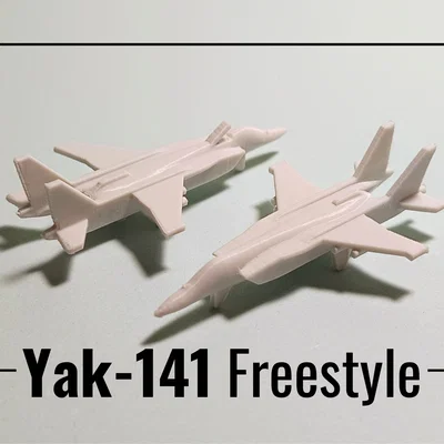 Yak-141 Freestyle - Mô hình máy bay tiêm kích thu nhỏ in 3D không cần support