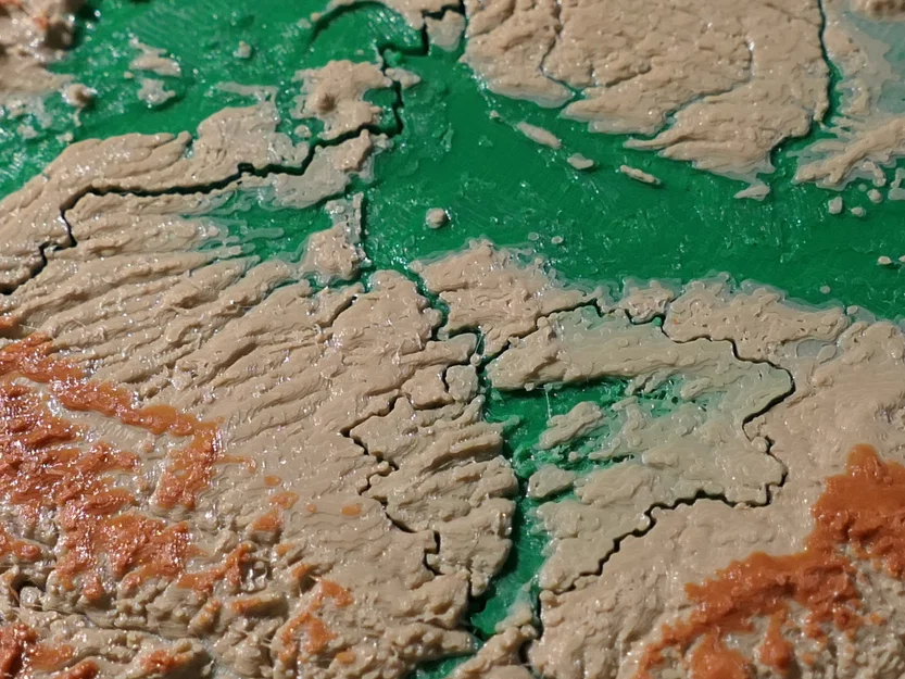 Bản đồ nổi 3D Cộng hòa Séc chia theo khu vực - Image 2