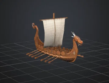 Mô hình thuyền Viking Longship in 3D chi tiết ấn tượng - Image 2