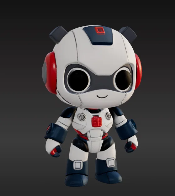 Mô hình 3D Robot Chibi đáng yêu - Thiết kế tối ưu cho in 3D - Image 1