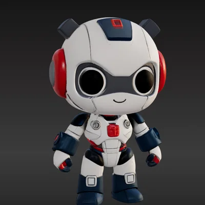 Mô hình 3D Robot Chibi đáng yêu - Thiết kế tối ưu cho in 3D