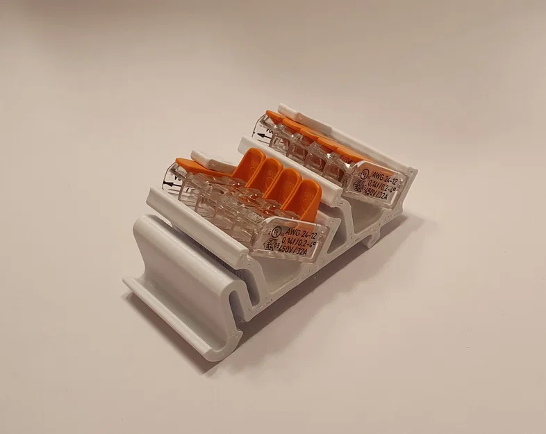 Giá đỡ thanh ray DIN cho Wago 221-415 (Thiết kế in 3D) - Image 2