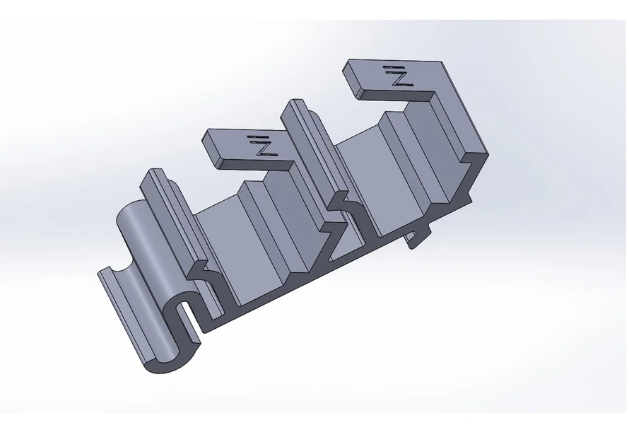 Giá đỡ thanh ray DIN cho kẹp điện WAGO 221-413 (In 3D) - Image 1