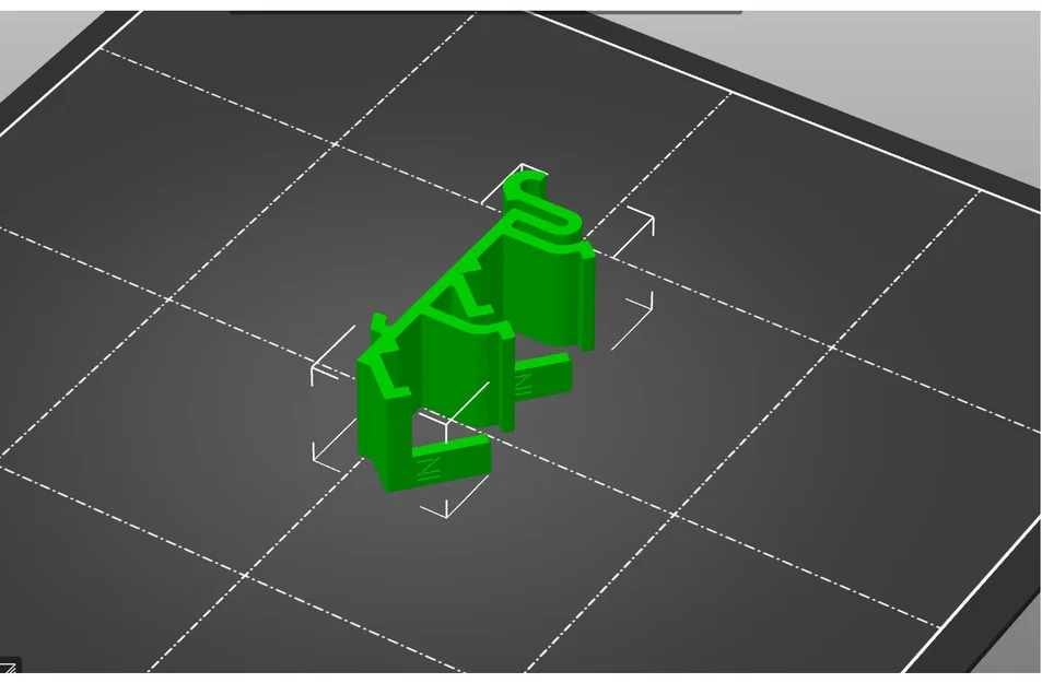 Giá đỡ thanh ray DIN cho kẹp điện WAGO 221-413 (In 3D) - Image 2