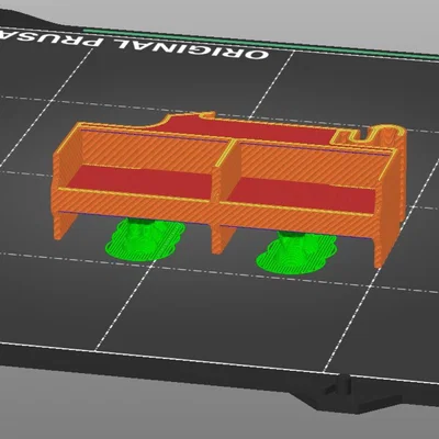 Giá đỡ 3D cho kẹp Wago 221 gắn thanh ray DIN tiện lợi