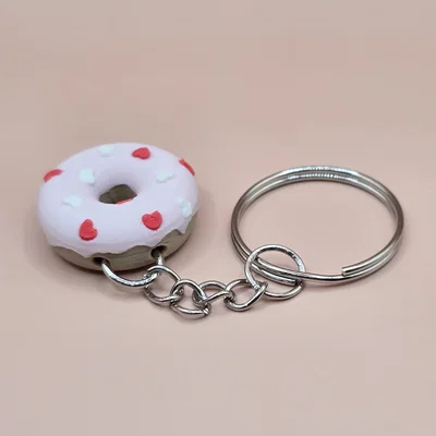 Bánh Donut Thần Cupid (Valentine) - Bản Mini - Móc Khóa