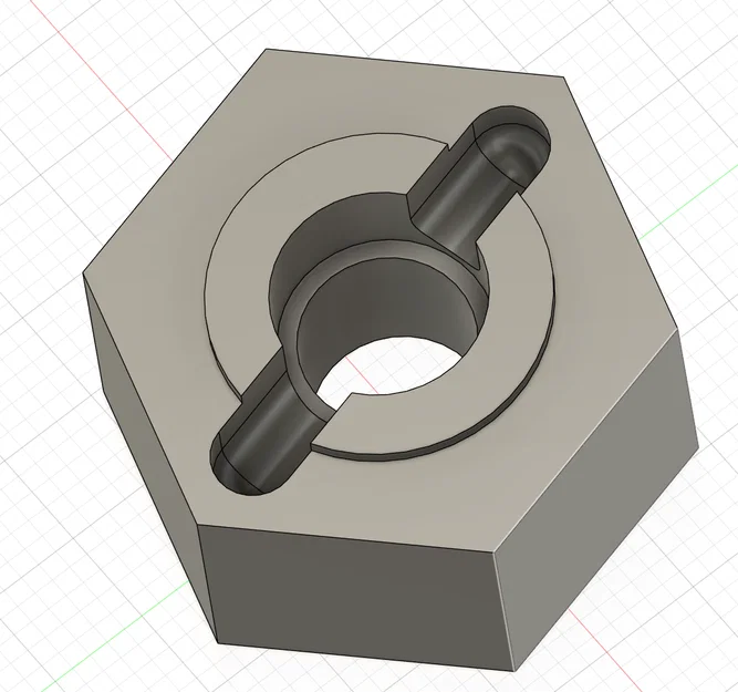 Hub bánh xe RC 1/10 (12mm) – Phụ kiện in 3D cho xe điều khiển từ xa - Image 1