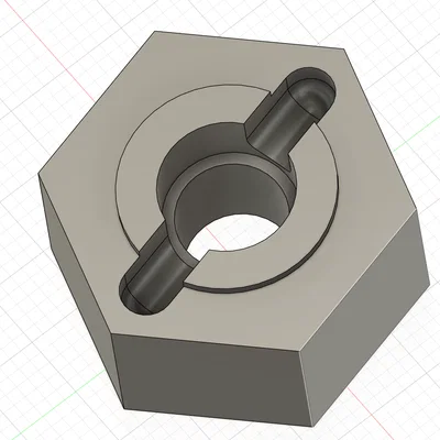 Hub bánh xe RC 1/10 (12mm) – Phụ kiện in 3D cho xe điều khiển từ xa