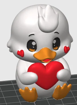 Bộ sưu tập tượng thú cưng ôm trái tim - Trang trí Valentine - Image 11