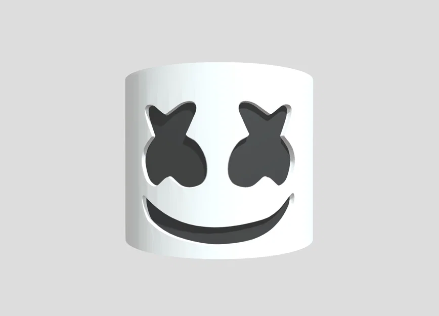 Mô hình 3D nón bảo hiểm Marshmello - Biểu tượng DJ EDM độc đáo - Image 1