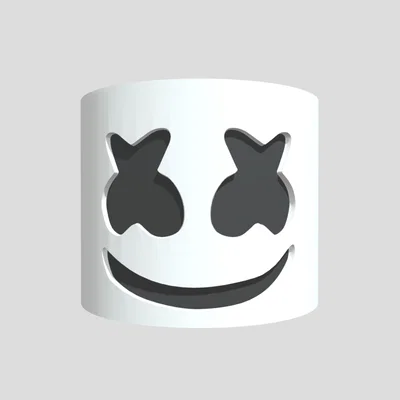 Mô hình 3D nón bảo hiểm Marshmello - Biểu tượng DJ EDM độc đáo