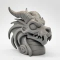 Mô hình tượng đầu Rồng ma (Ghost Dragon Bust) trang trí độc đáo - Thumbnail 1