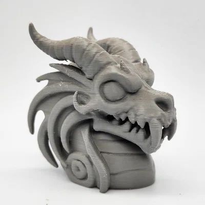 Mô hình tượng đầu Rồng ma (Ghost Dragon Bust) trang trí độc đáo