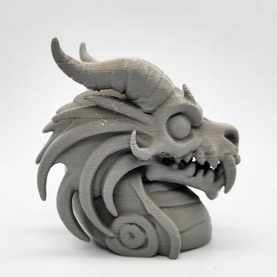 Mô hình tượng đầu Rồng ma (Ghost Dragon Bust) trang trí độc đáo