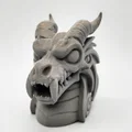 Mô hình tượng đầu Rồng ma (Ghost Dragon Bust) trang trí độc đáo - Thumbnail 4