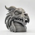 Mô hình tượng đầu Rồng ma (Ghost Dragon Bust) trang trí độc đáo - Thumbnail 5