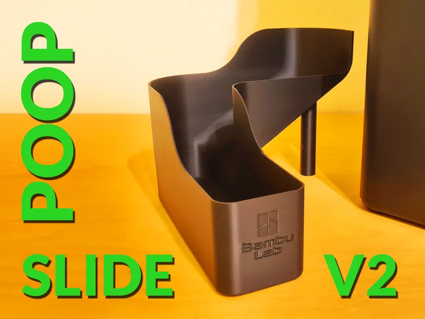 Bambu Poop Slide V2 (X1C, P1P, P1S) - Image 1