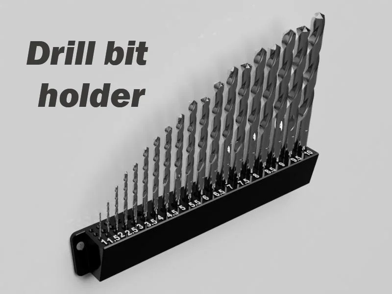 Giá treo mũi khoan gắn tường (hệ mét và hệ inch) - Image 1