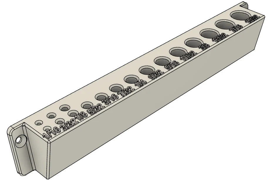 Giá treo mũi khoan gắn tường (hệ mét và hệ inch) - Image 6