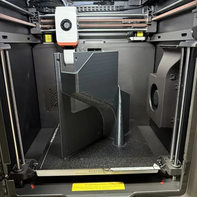Máng dẫn thải nhựa Anycubic Kobra 3 cải tiến (Dùng được giá đỡ sau)