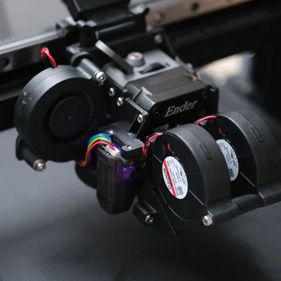 Ống dẫn gió H3DA V1.2 – Quạt 5015 kép cho Ender 3 S1/Pro/Plus – Nay hỗ trợ quạt 4028 (Beta)