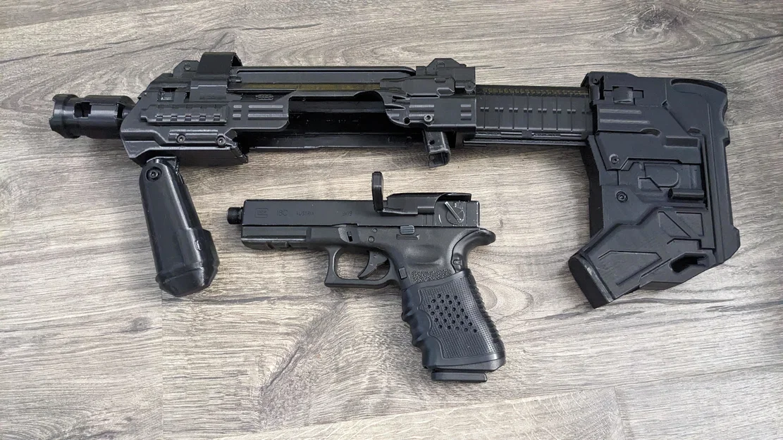 Bộ khung Halo SMG GBB Roni cho Glock 18c - Nâng cấp phong cách - Image 2