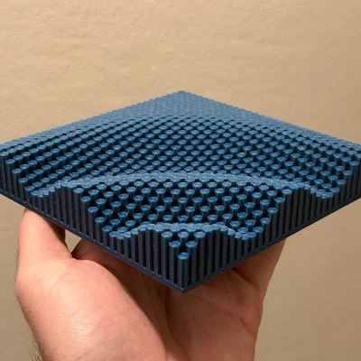 Sinusoidal Wave of Cylinders - Mô hình sóng hình sin nghệ thuật