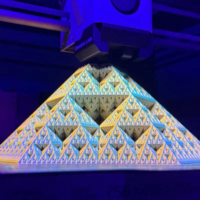 Kim tự tháp Fractal Sierpiński Snowflake - Cấp độ 5 (Vase Mode)