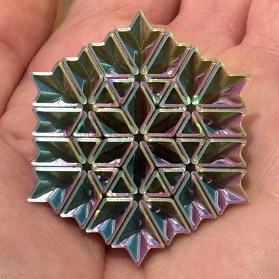 Kim tự tháp Fractal Sierpiński Snowflake - Cấp độ 2 (Chế độ Vase Mode)