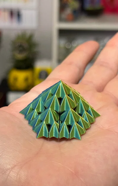 Kim tự tháp Fractal Sierpiński Snowflake - Cấp độ 2 (Chế độ Vase Mode) - Image 6