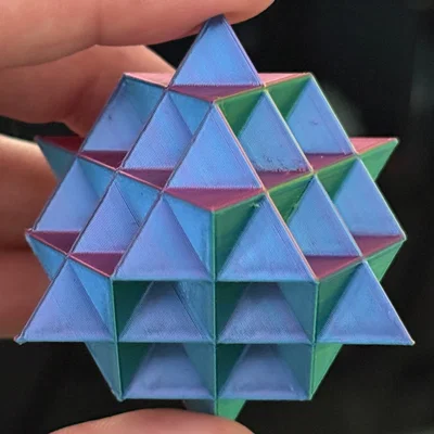 Stella Octangula Fractal - Cấp độ 1 (Không cần Support)