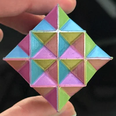 Stella Octangula Fractal - Cấp độ 1 (Không cần Support)