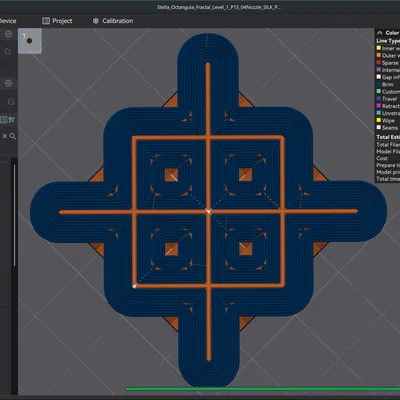 Stella Octangula Fractal - Cấp độ 1 (Không cần Support)