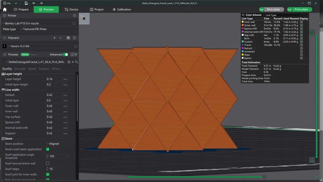 Stella Octangula Fractal - Cấp độ 1 (Không cần Support) - Image 5