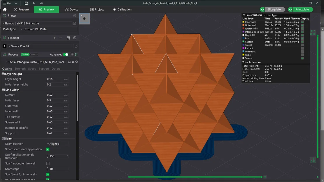 Stella Octangula Fractal - Cấp độ 1 (Không cần Support) - Image 6