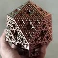 Tác phẩm điêu khắc Fractal Sierpiński Icosahedron - Bậc 4 (Kèm đế - Không cần support!) - Thumbnail 3
