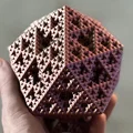 Tác phẩm điêu khắc Fractal Sierpiński Icosahedron - Bậc 4 (Kèm đế - Không cần support!) - Thumbnail 6