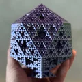 Tác phẩm điêu khắc Fractal Sierpiński Icosahedron - Bậc 4 (Kèm đế - Không cần support!) - Thumbnail 8