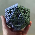 Tác phẩm điêu khắc Fractal Sierpiński Icosahedron - Bậc 4 (Kèm đế - Không cần support!) - Thumbnail 9