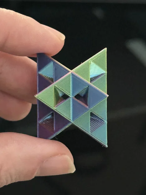 Sierpiński Stella Octangula (In nhanh/Không cần support) - Image 3