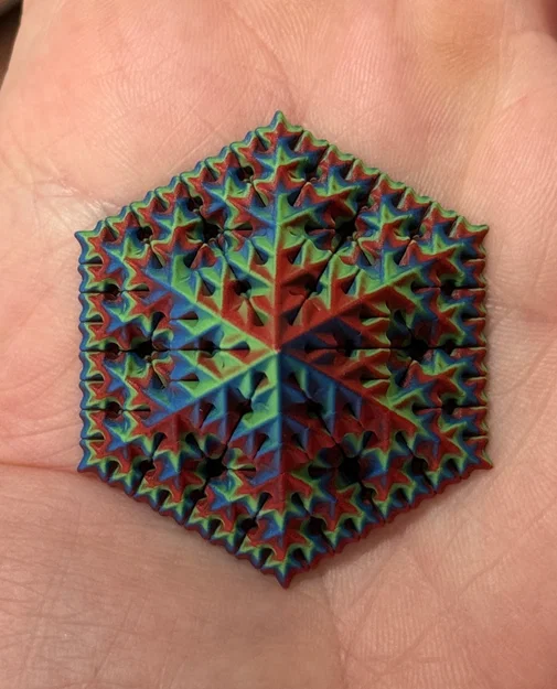 Kim tự tháp Fractal Sierpiński Snowflake - Cấp độ 3 (Vase Mode) - Image 6