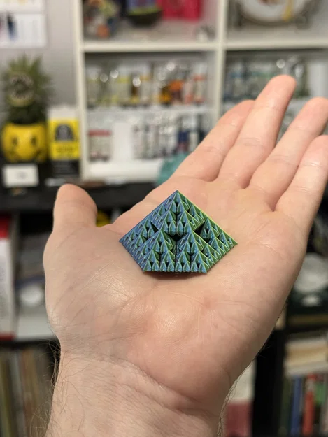 Kim tự tháp Fractal Sierpiński Snowflake - Cấp độ 3 (Vase Mode) - Image 11