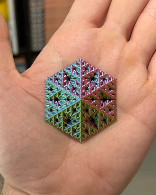 Kim tự tháp Fractal Sierpiński Snowflake - Cấp độ 3 (Vase Mode) - Image 13