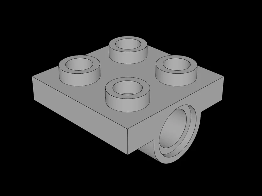 Miếng ghép Lego 2x2 có lỗ kỹ thuật in 3D chuẩn xác - Image 1