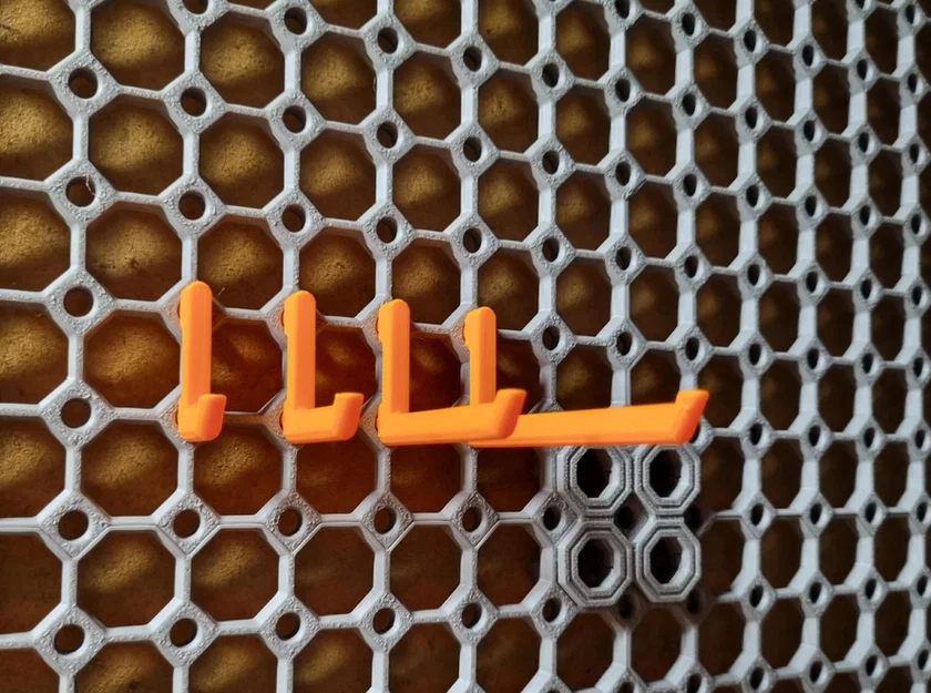 Móc treo Pegboard / Multiboard Parametric (Fusion360) - Tự tùy chỉnh kích thước! - Image 1