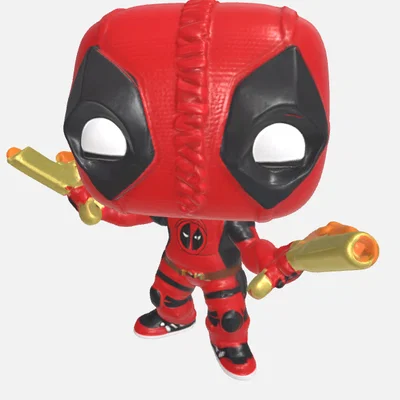 Mô hình Deadpool phong cách Funko Pop trang trí bàn làm việc
