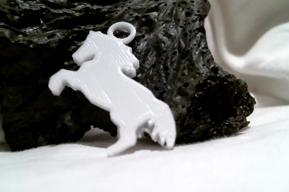 Móc khóa hình ngựa (Horse Keychain) in 3D đẹp mắt, tinh tế - Image 1